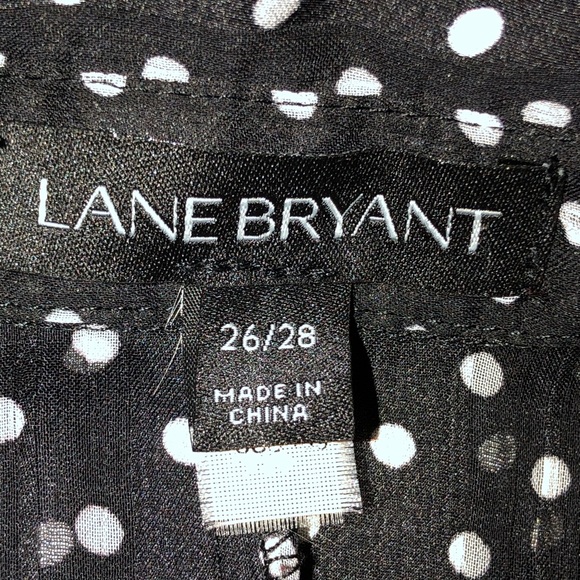 Preloved Lane Bryant Sheer Cold Shoulder Top B6 - Picture 3 of 7